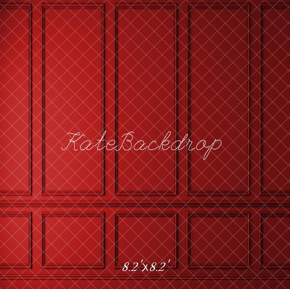 Kate Red Vintage Wall Backdrop for Photography - Kate Backdrop AU