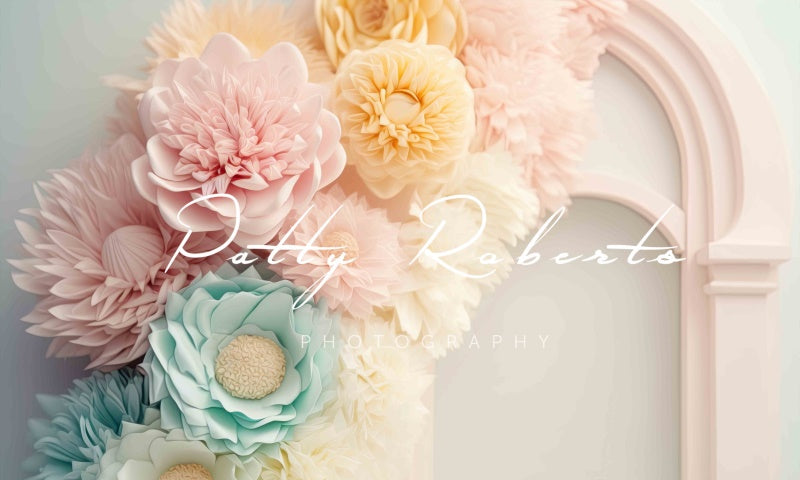 Kate Pastel Petals and Posies Backdrop Designed by Patty Robertss