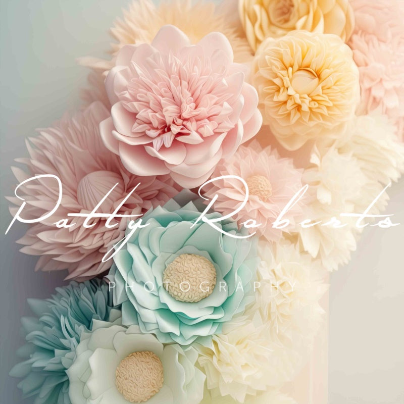 Kate Pastel Petals and Posies Backdrop Designed by Patty Robertss