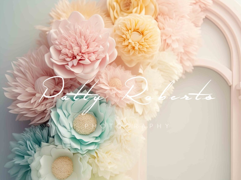 Kate Pastel Petals and Posies Backdrop Designed by Patty Robertss