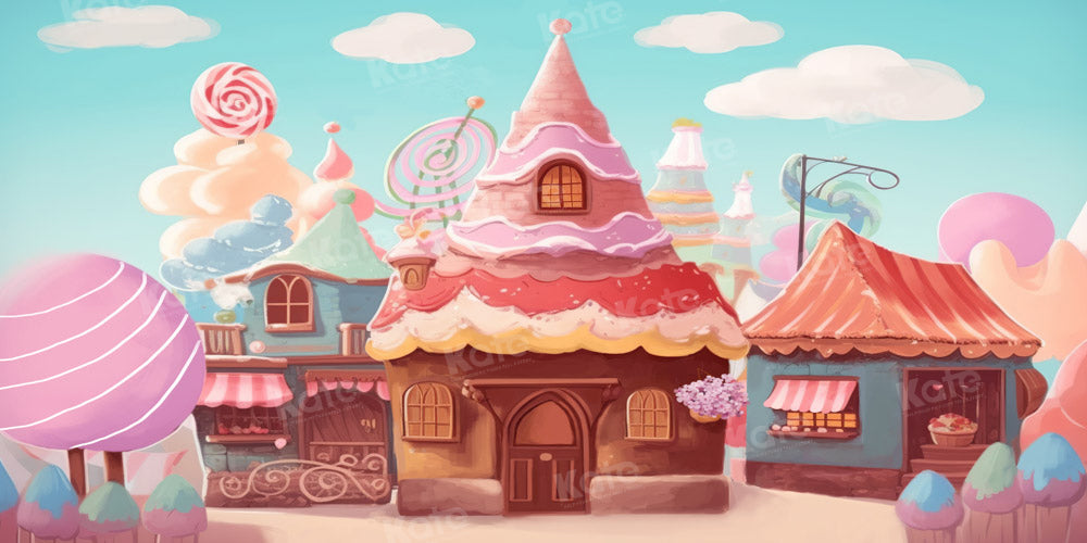 Kate Ice Cream Candy House Backdrop Designed by Chain Photography