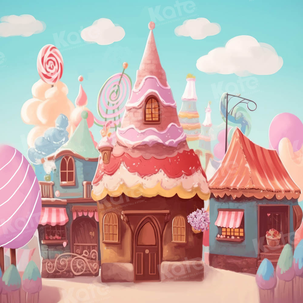 Kate Ice Cream Candy House Backdrop Designed by Chain Photography