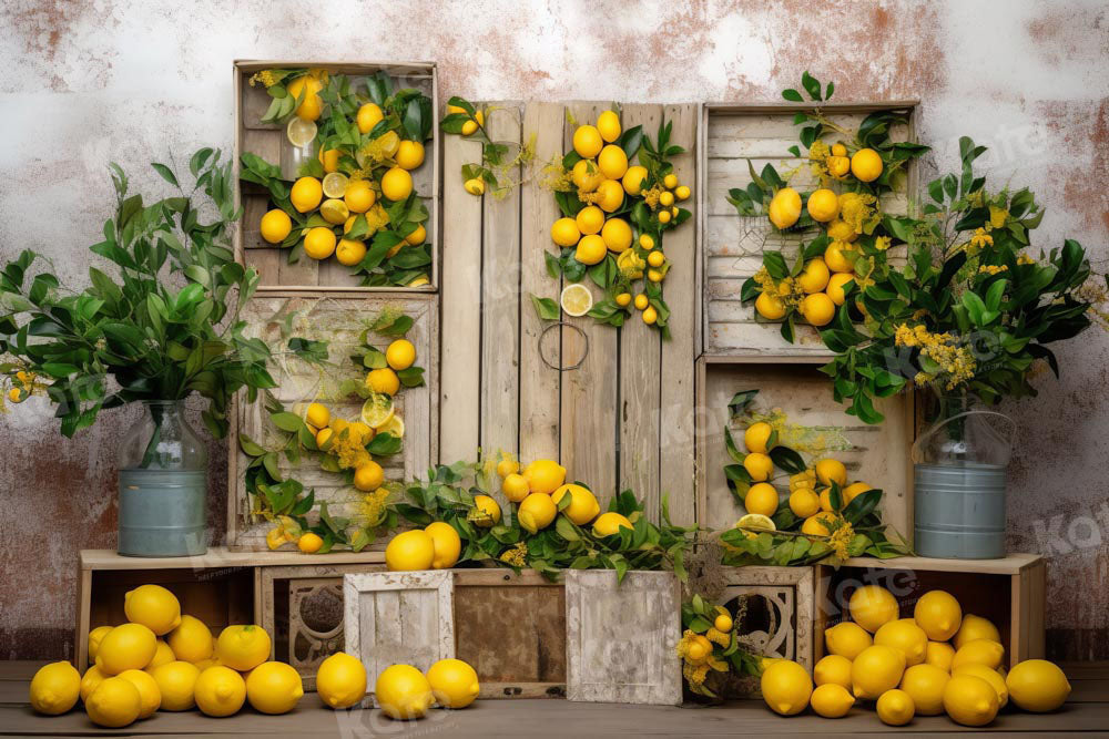 Kate Summer Lemon Backdrop Designed by Chain Photography