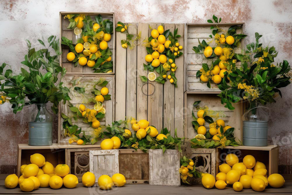 Kate Summer Lemon Backdrop Designed by Chain Photography