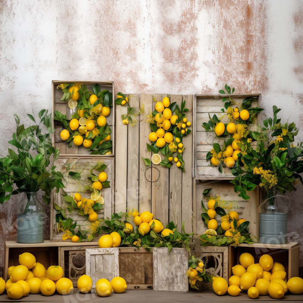 Kate Summer Lemon Backdrop Designed by Chain Photography