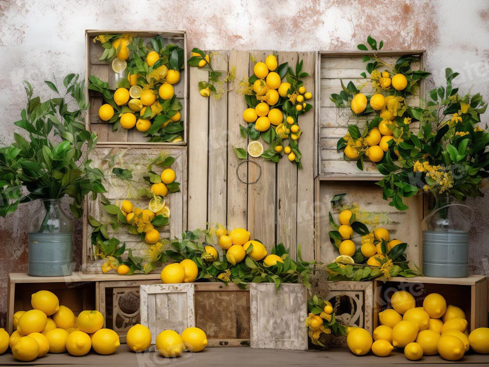 Kate Summer Lemon Backdrop Designed by Chain Photography