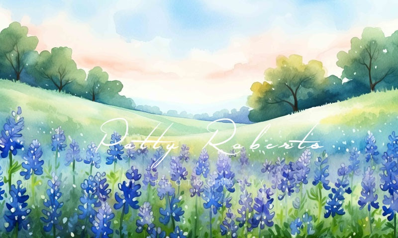 Kate Blossoming Bluebonnets Backdrop Designed by Patty Robertss