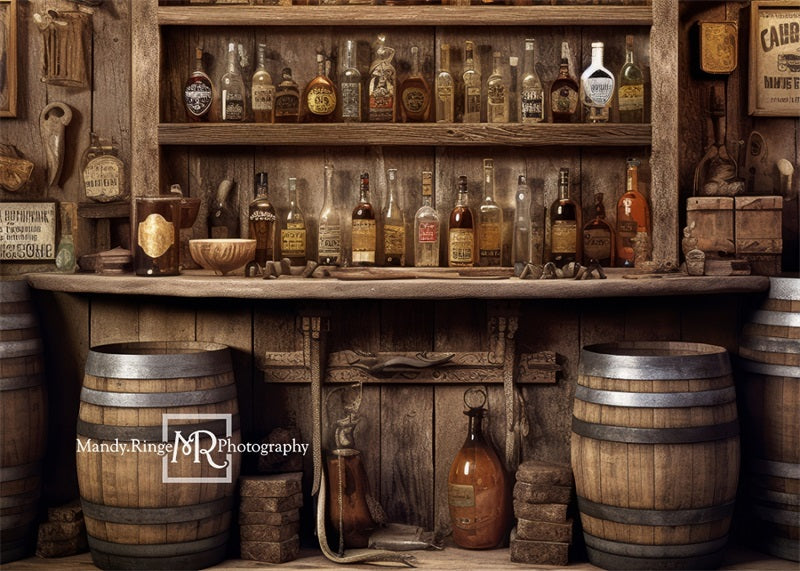 Kate Old Western Saloon Wall Backdrop Birthday Party Designed by Mandy Ringe Photography