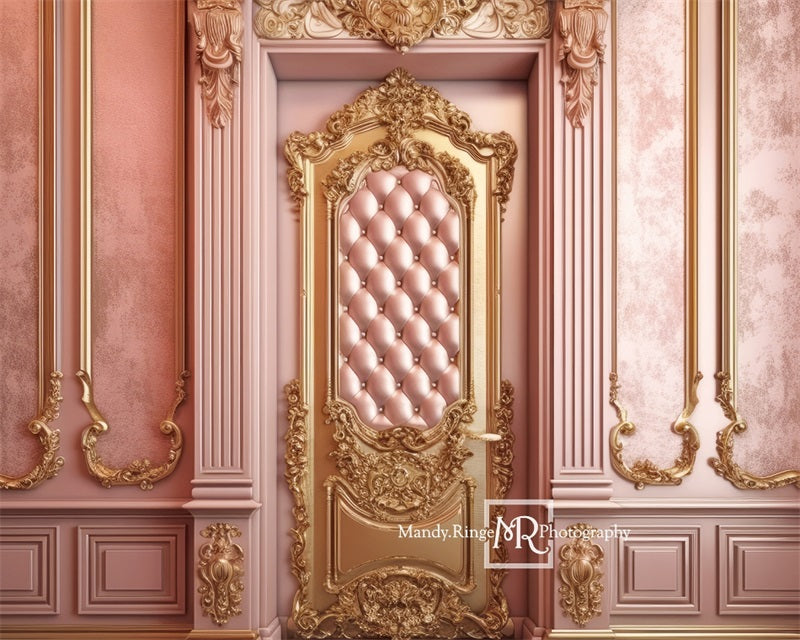 Kate Ornate Princess Wall with Tufted Door Backdrop Designed by Mandy Ringe Photography