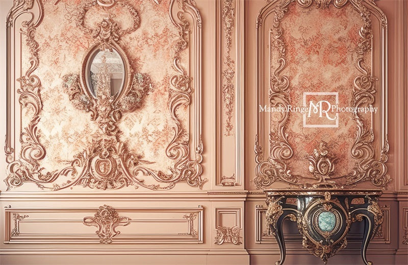 Kate Ornate Victorian Princess Bedroom Wall Backdrop Designed by Mandy Ringe Photography