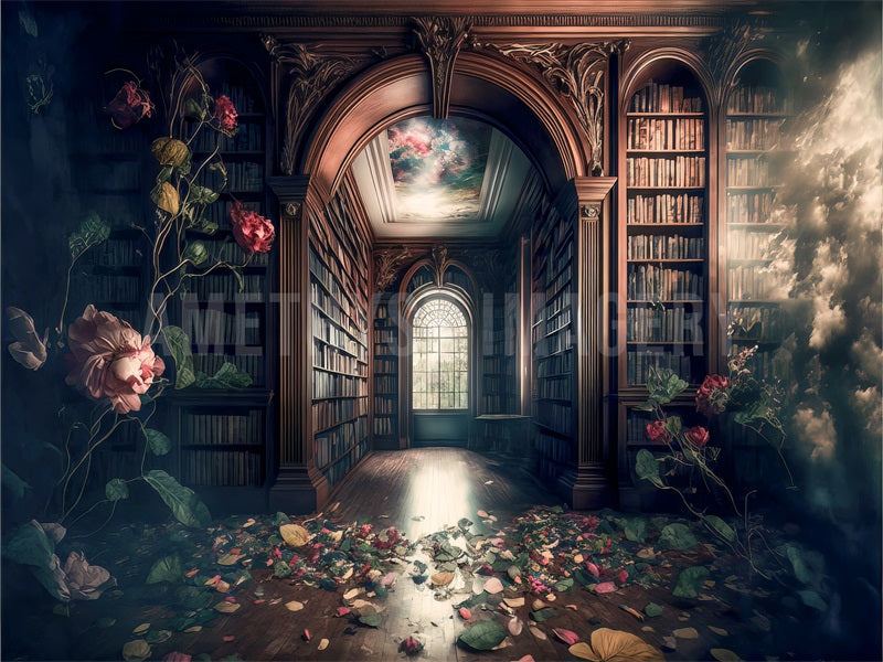 Kate Library Dreams Backdrop Designed by Angela Marie Photography