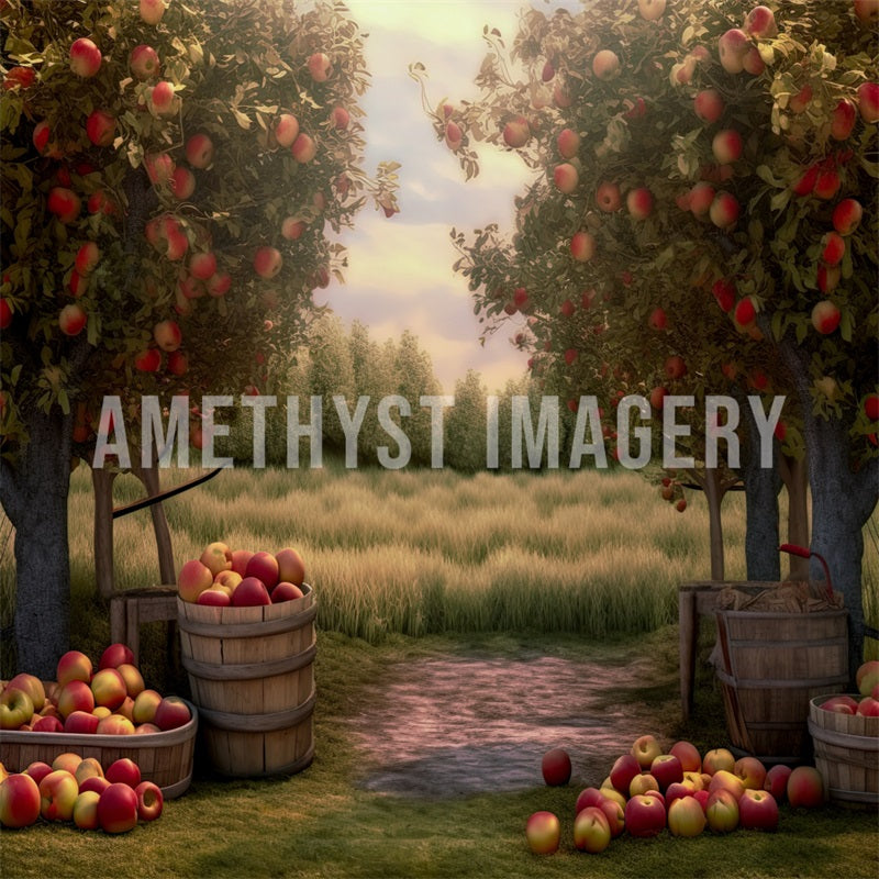 Kate Apple Farm Backdrop Designed by Angela Marie Photography