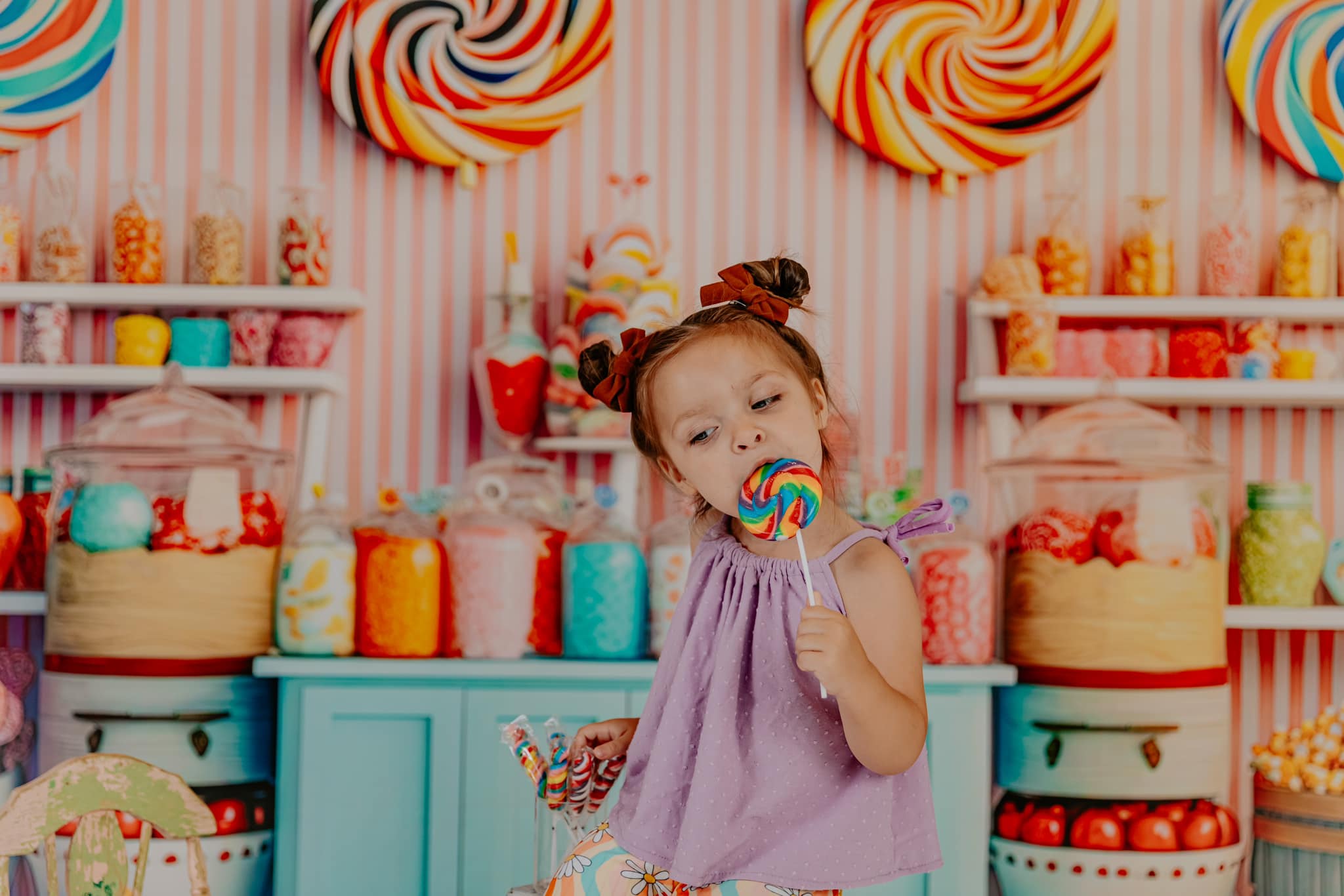 Kate Sweet Shoppe Backdrop Candy Designed by Angela Marie Photography