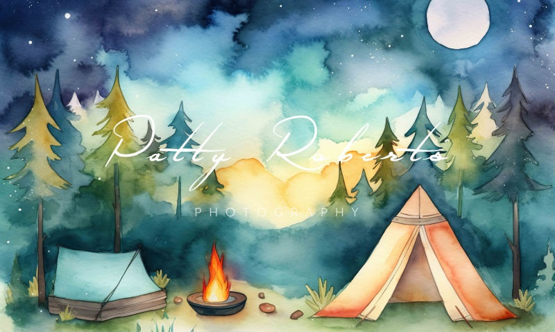 Kate Summer Camping Adventure Birthday Backdrop Designed by Patty Robertss