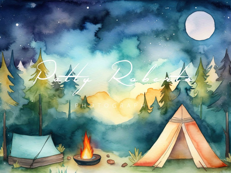 Kate Summer Camping Adventure Birthday Backdrop Designed by Patty Robertss