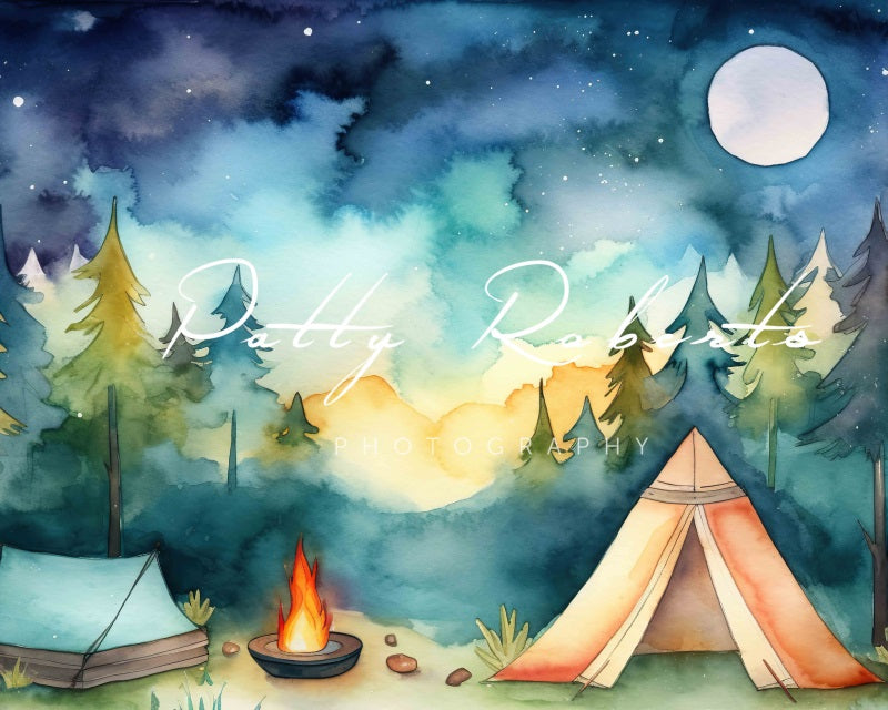 Kate Summer Camping Adventure Birthday Backdrop Designed by Patty Robertss