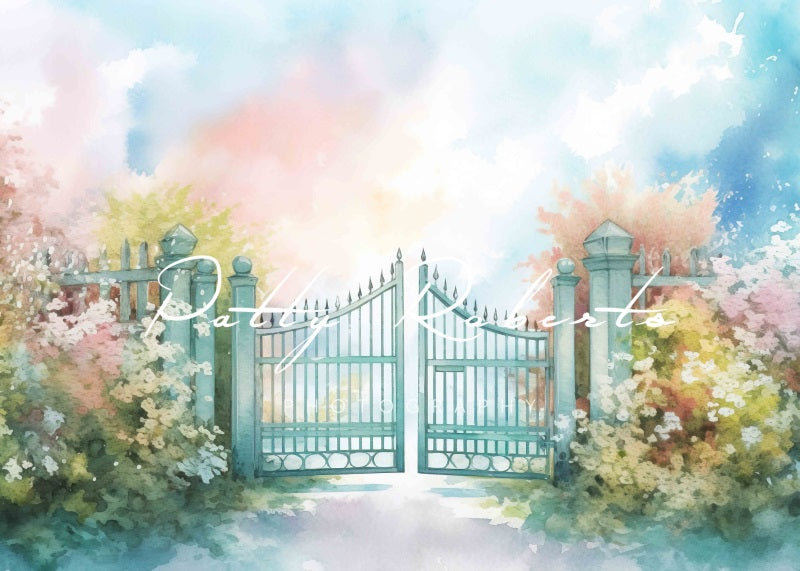 Kate Garden Gates Flowers Backdrop Designed by Patty Robertss