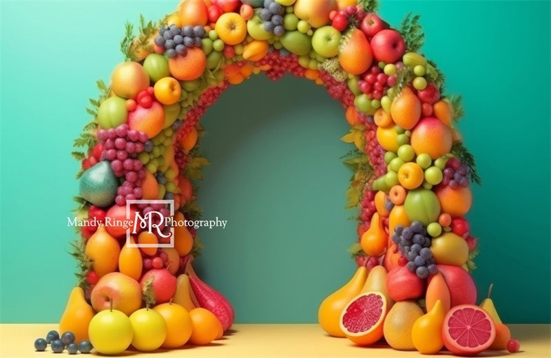 Kate Summer Tutti Fruitti Fruit Arch Backdrop Designed by Mandy Ringe Photography