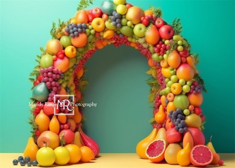 Kate Summer Tutti Fruitti Fruit Arch Backdrop Designed by Mandy Ringe Photography