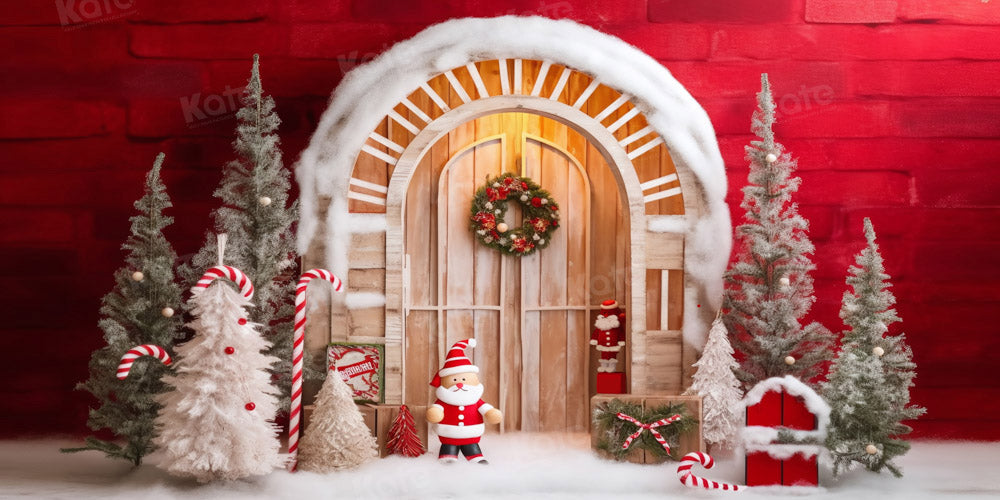 Kate Red Santa Claus Backdrop Designed by Chain Photography