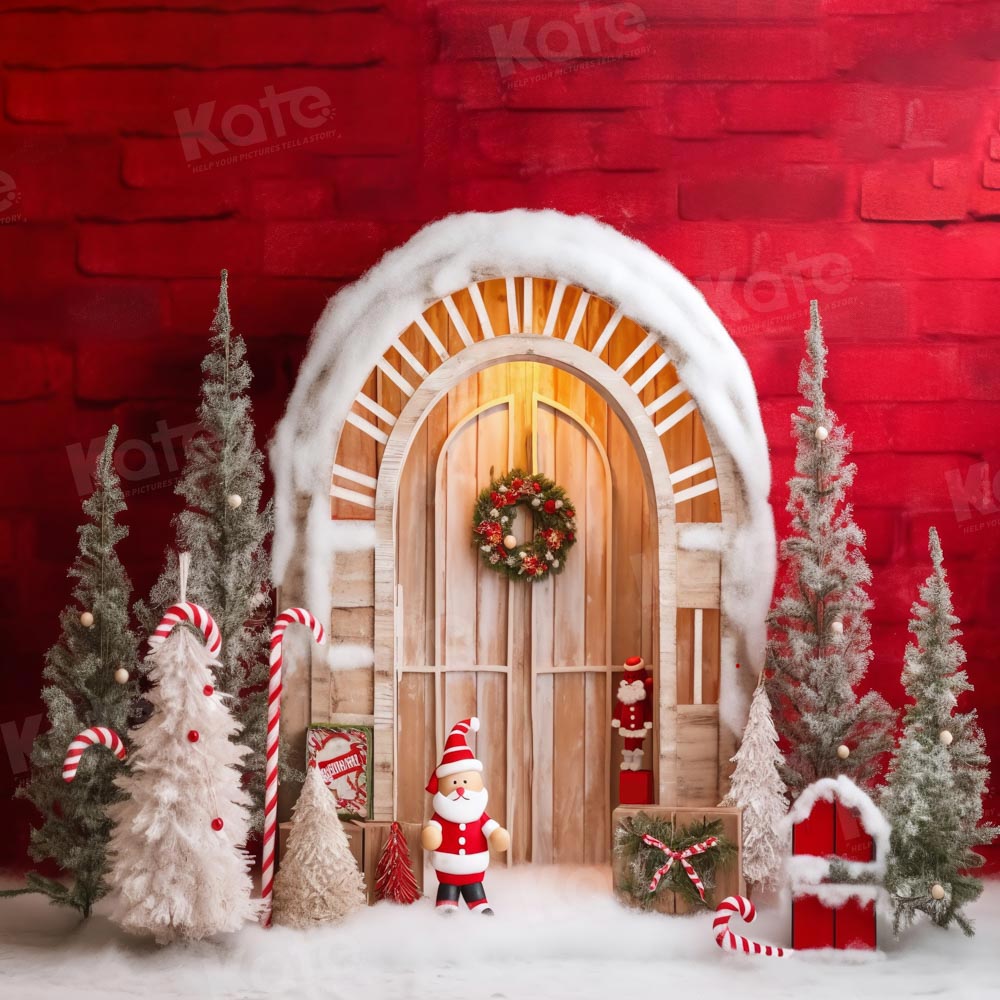 Kate Red Santa Claus Backdrop Designed by Chain Photography