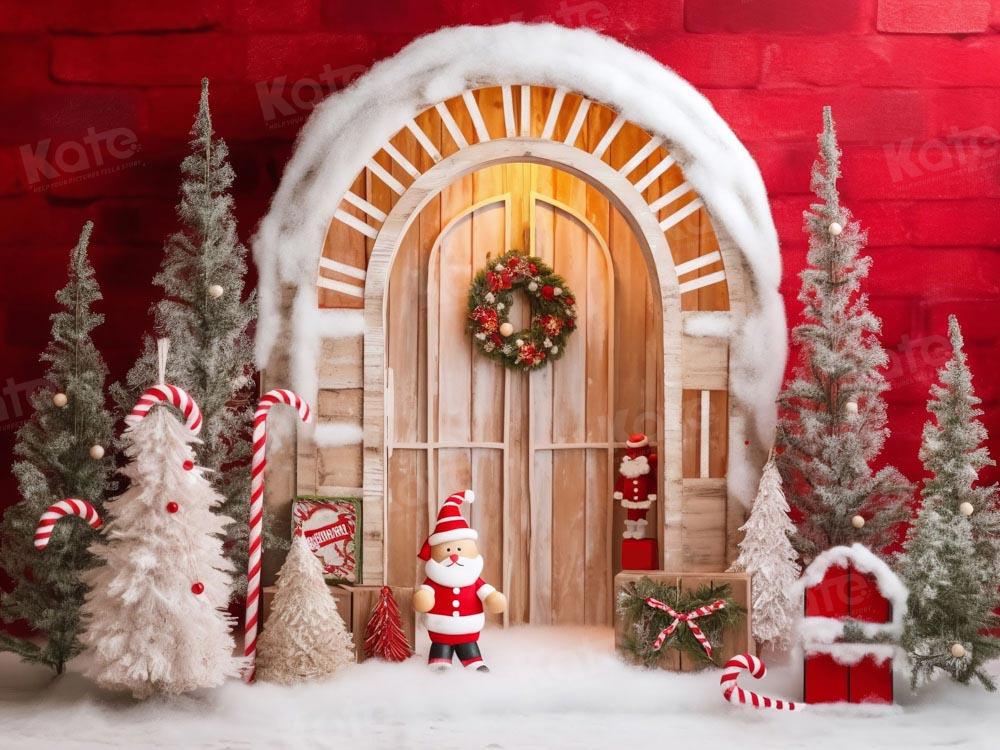 Kate Red Santa Claus Backdrop Designed by Chain Photography