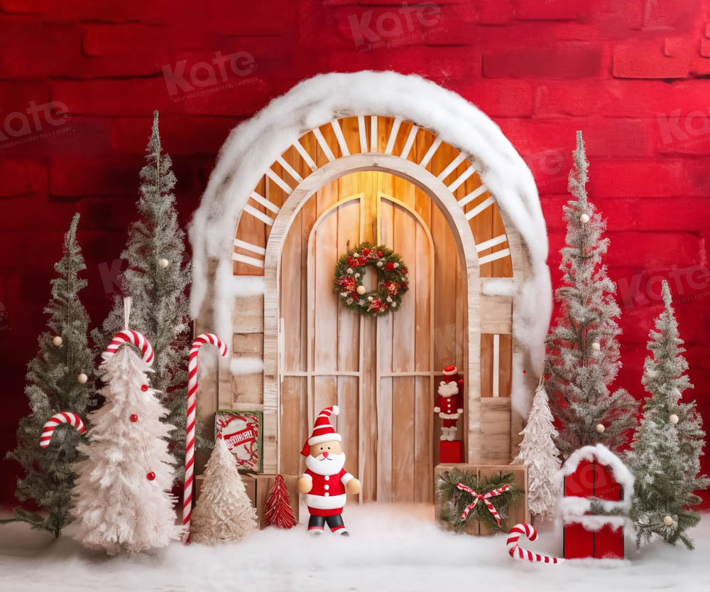 Kate Red Santa Claus Backdrop Designed by Chain Photography