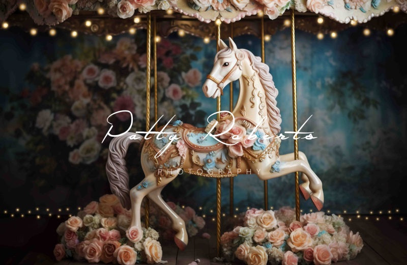 Kate Festive Horse Backdrop Designed by Patty Robertss