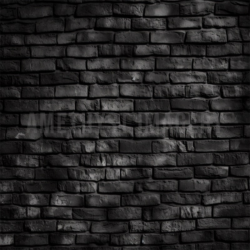 Kate Black Brick Wall Backdrop Designed by Angela Marie Photography