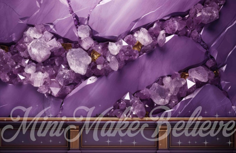 Kate Amethyst Wall Backdrop Purple Designed by Mini MakeBelieve