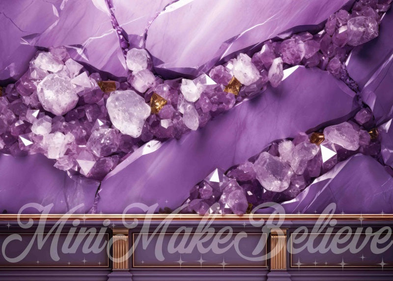 Kate Amethyst Wall Backdrop Purple Designed by Mini MakeBelieve