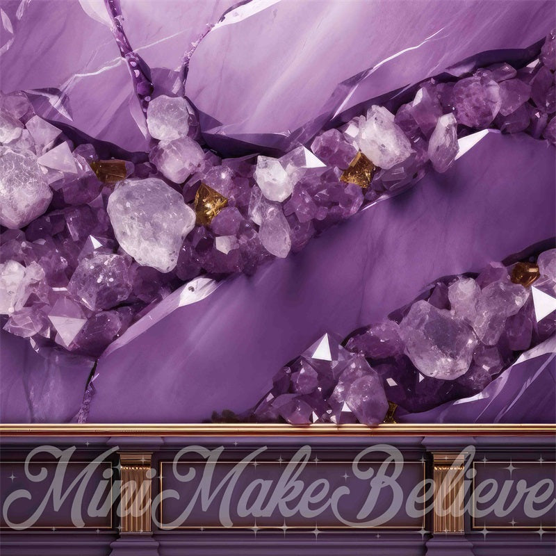 Kate Amethyst Wall Backdrop Purple Designed by Mini MakeBelieve