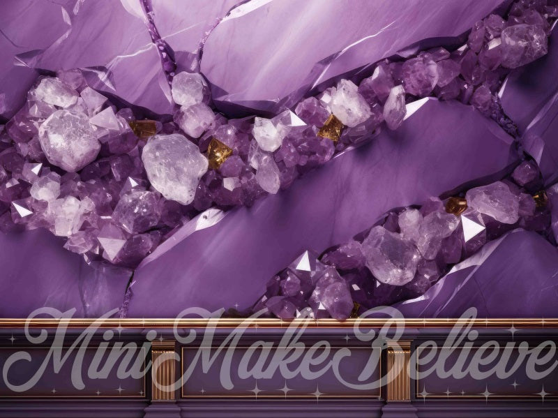 Kate Amethyst Wall Backdrop Purple Designed by Mini MakeBelieve