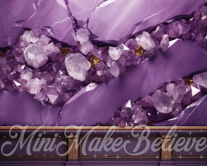 Kate Amethyst Wall Backdrop Purple Designed by Mini MakeBelieve