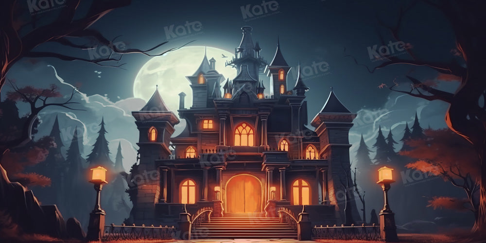 Kate Halloween Castle Backdrop Designed by Chain Photography