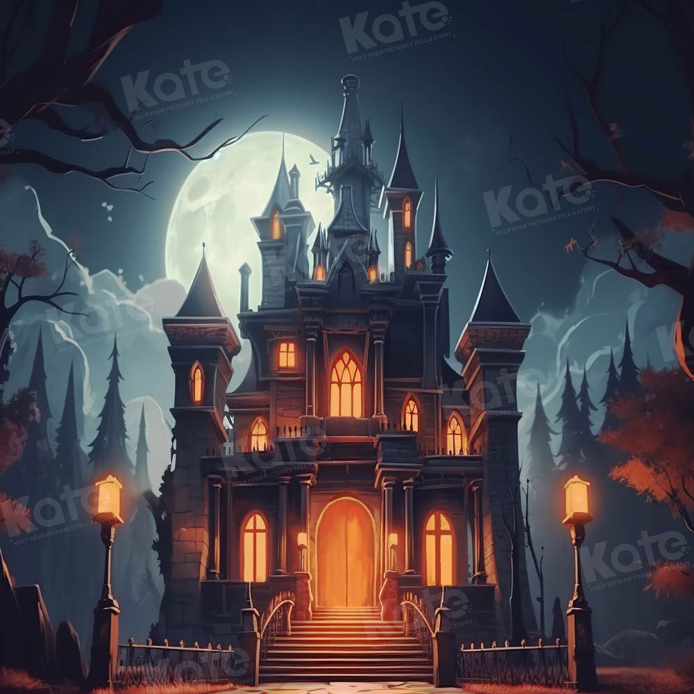 Kate Halloween Castle Backdrop Designed by Chain Photography