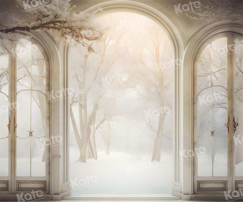 Kate Winter Snow Arch Backdrop Tree for Photography