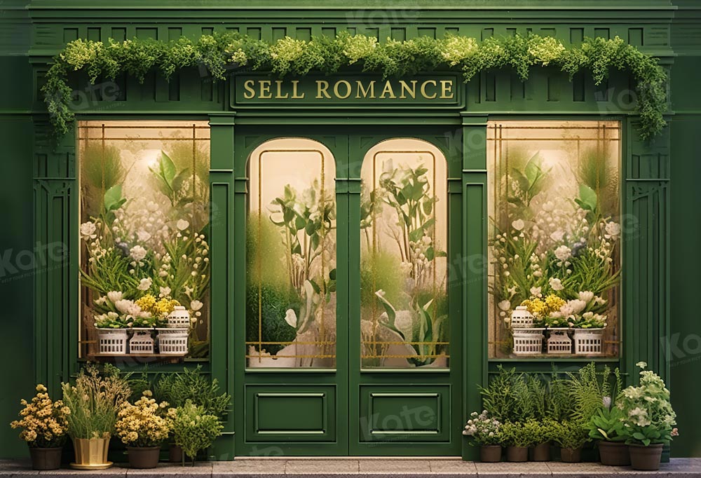 Kate Sell Romance Green Backdrop Designed by Chain Photography