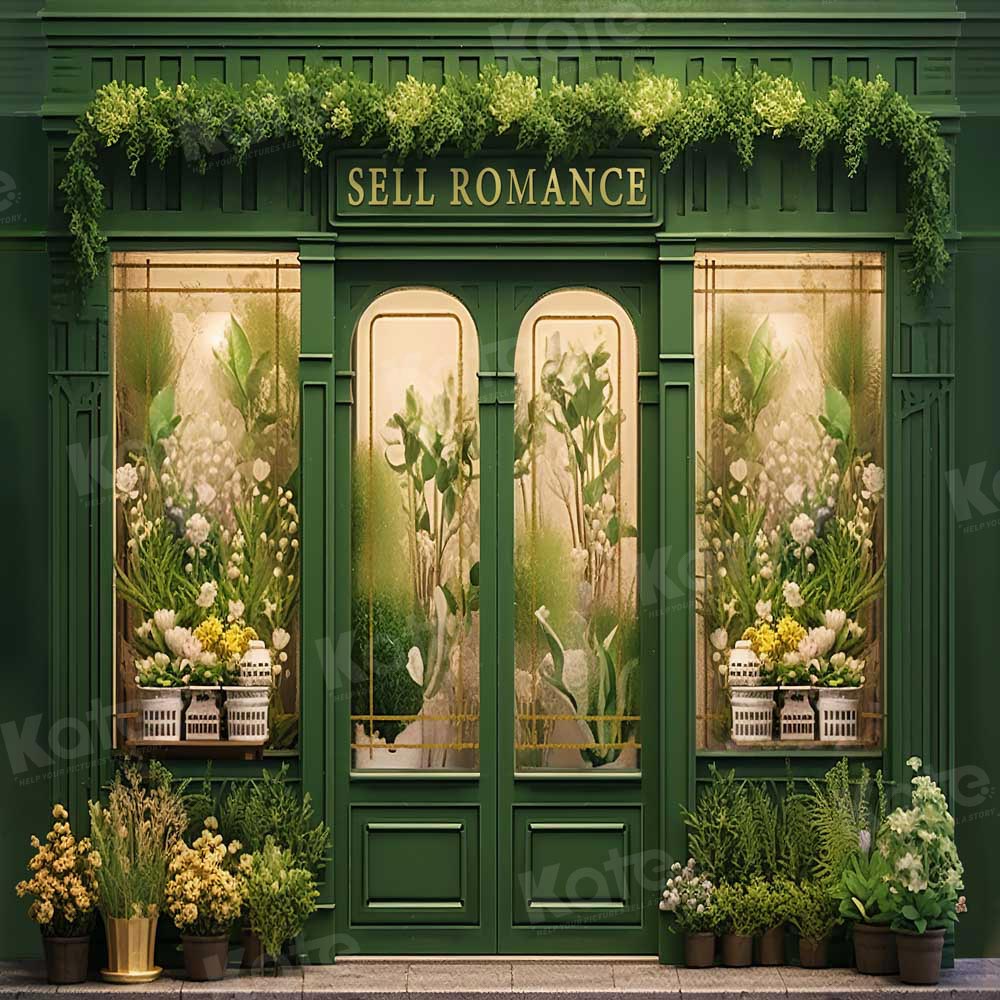 Kate Sell Romance Green Backdrop Designed by Chain Photography