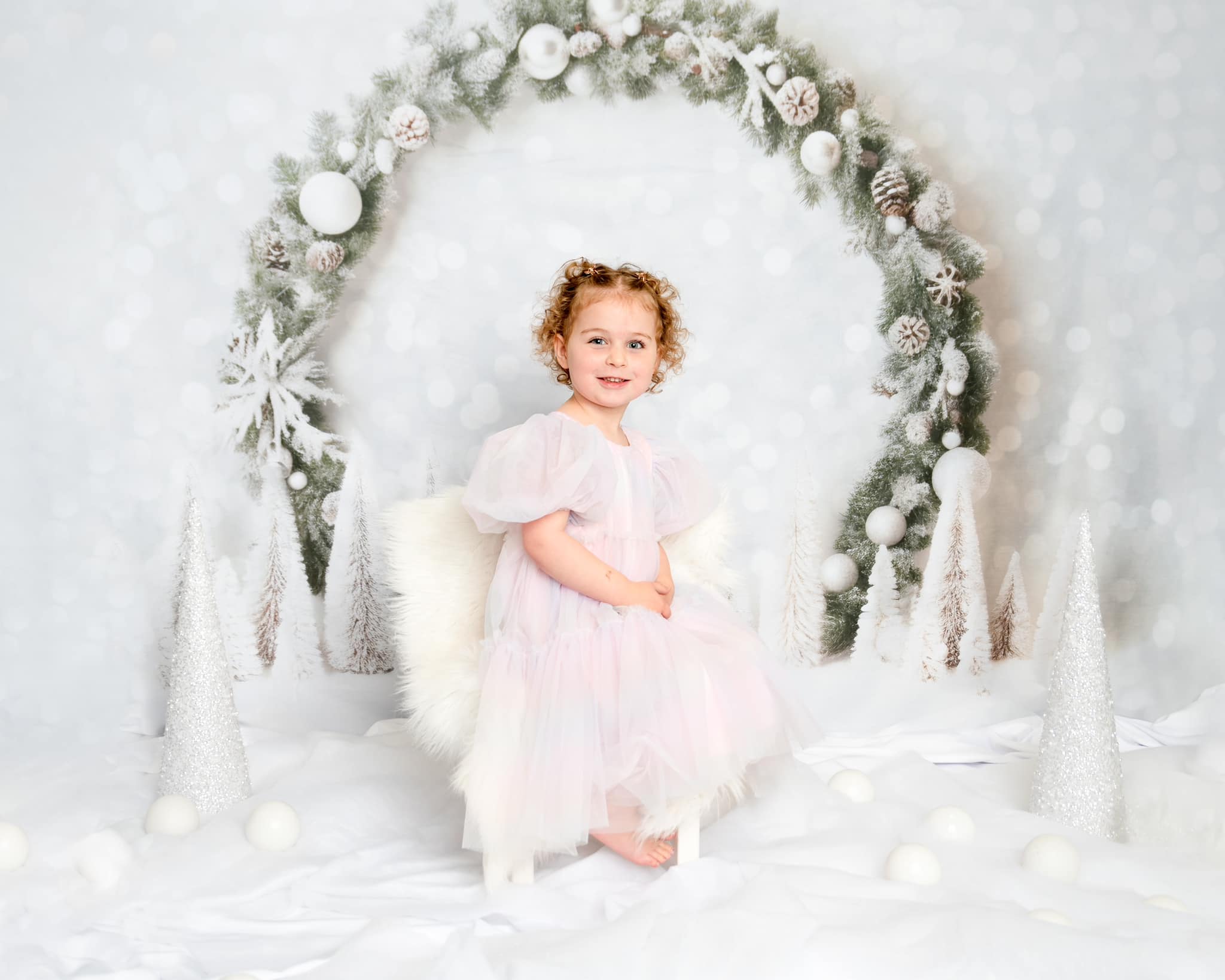 Lightning Deals-1 Kate Winter Christmas Arch Backdrop for Photography