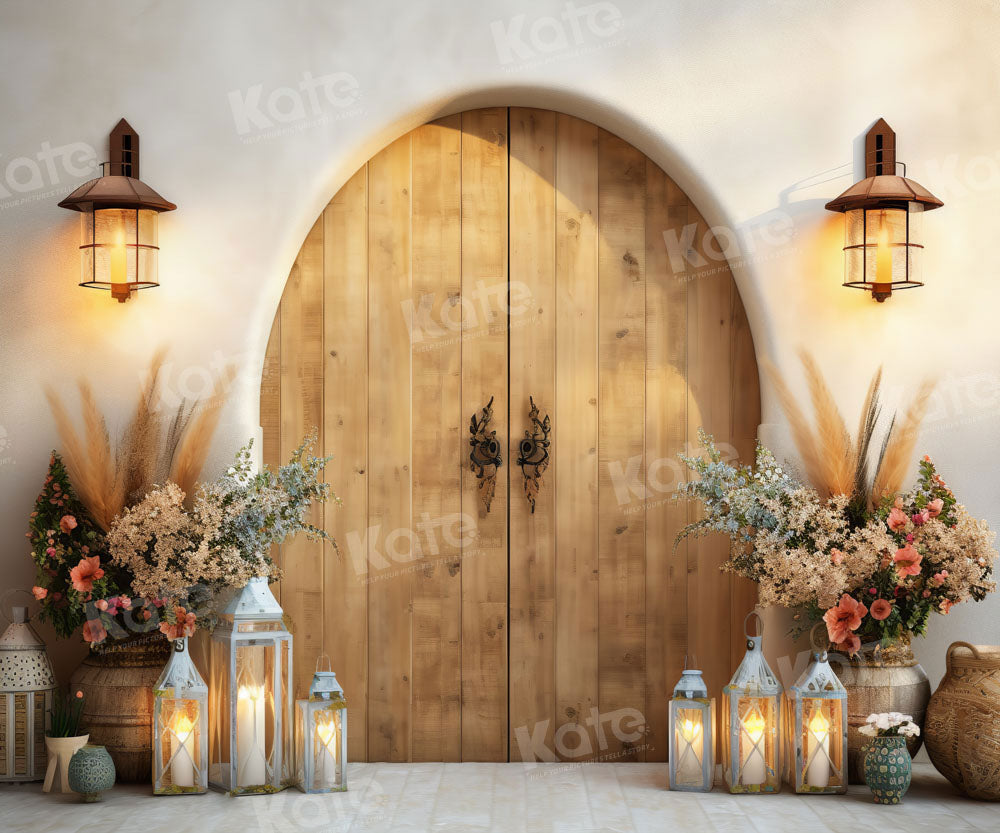 Kate Barn Door Backdrop Autumn Boho Designed by Emetselch