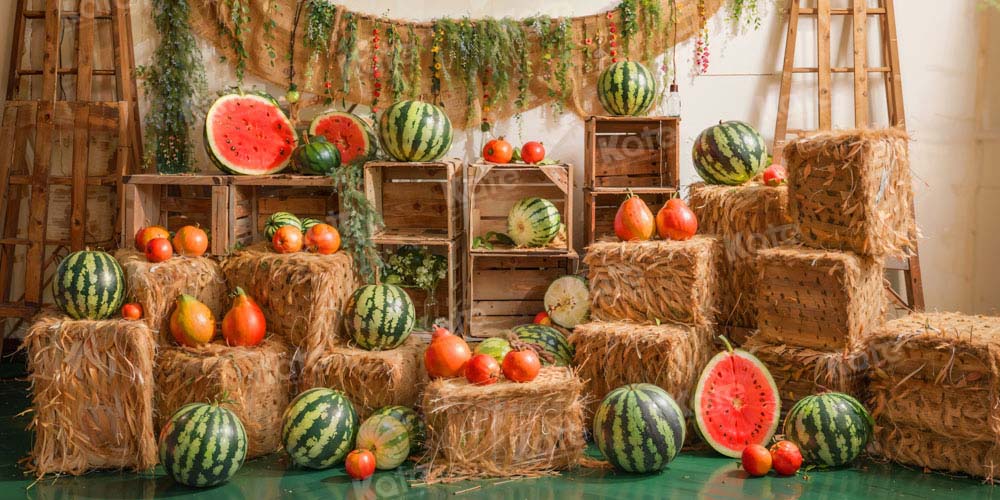 Kate Summer Watermelon Fruit Party Backdrop Designed by Emetselch