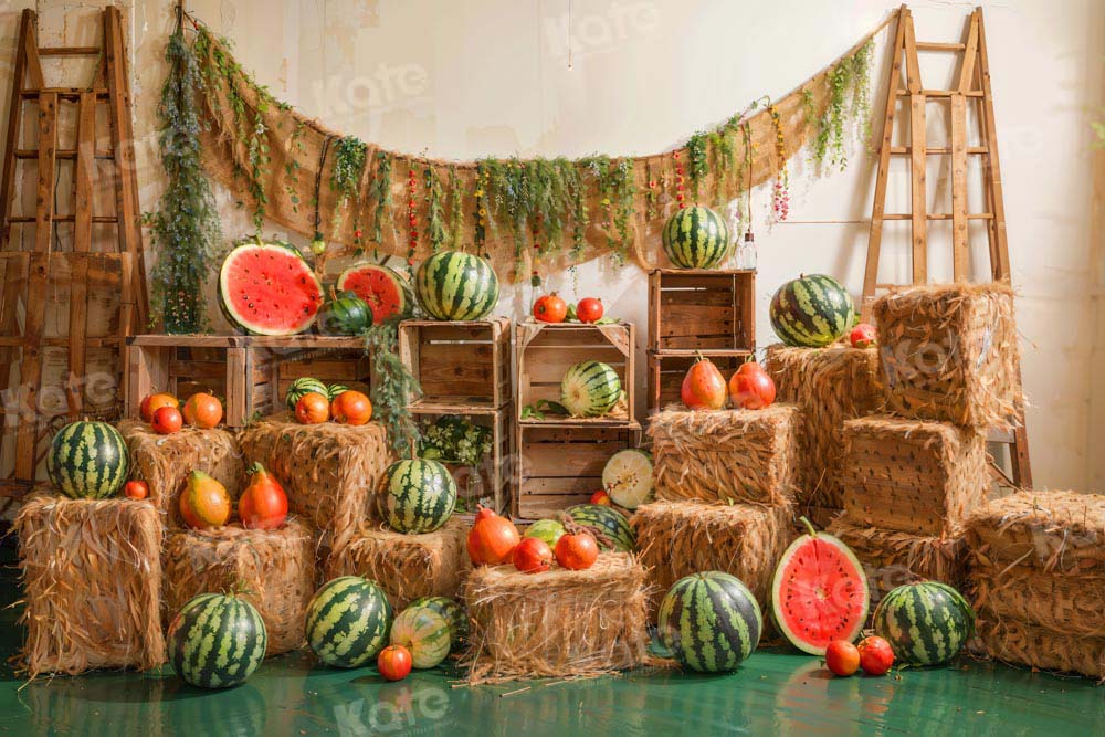 Kate Summer Watermelon Fruit Party Backdrop Designed by Emetselch