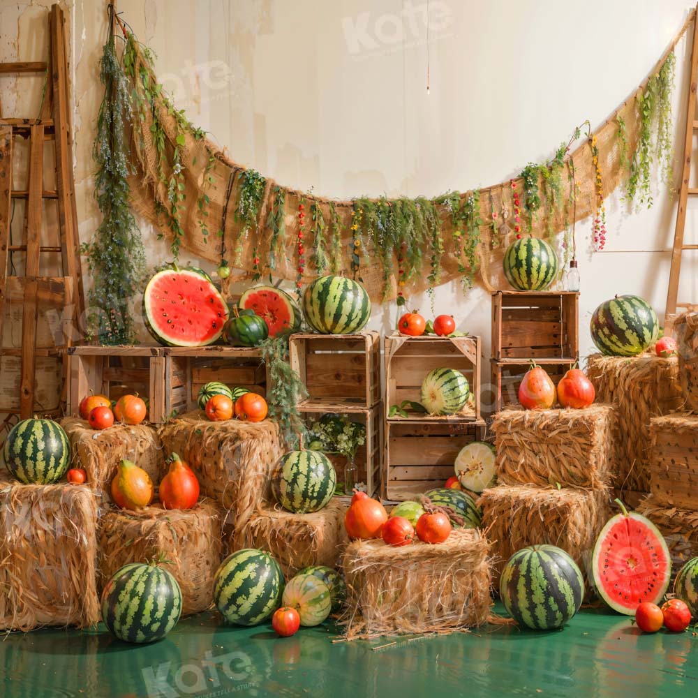 Kate Summer Watermelon Fruit Party Backdrop Designed by Emetselch