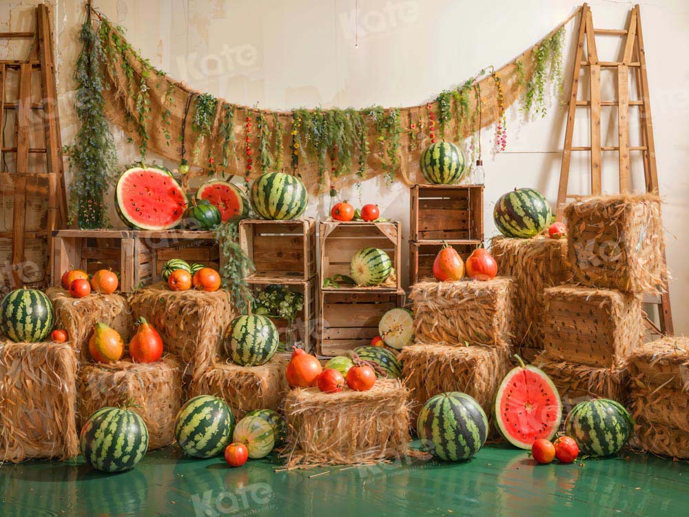 Kate Summer Watermelon Fruit Party Backdrop Designed by Emetselch