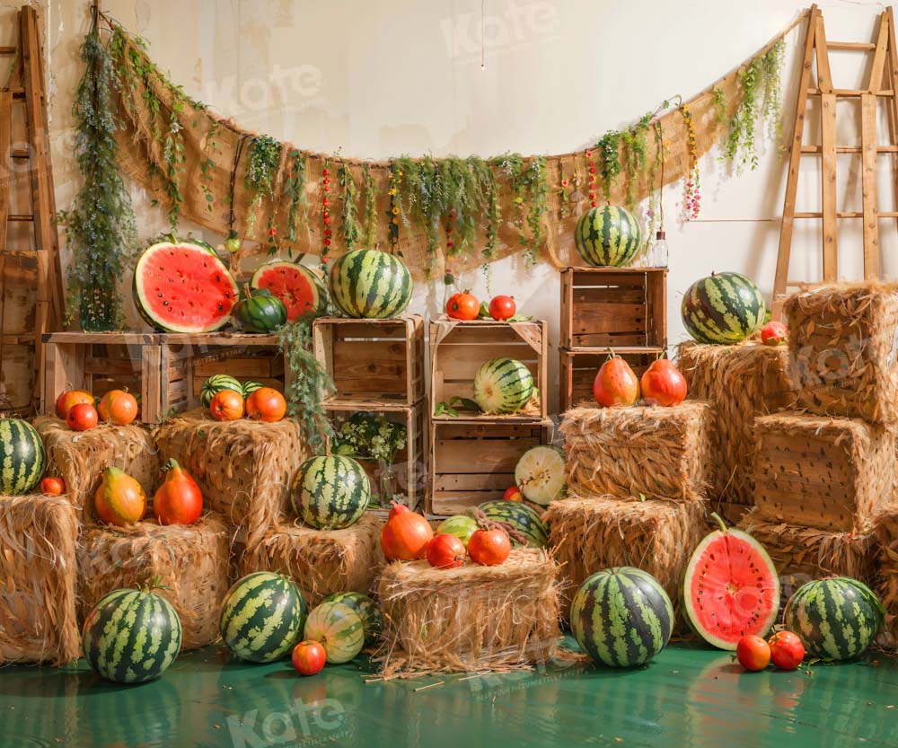 Kate Summer Watermelon Fruit Party Backdrop Designed by Emetselch