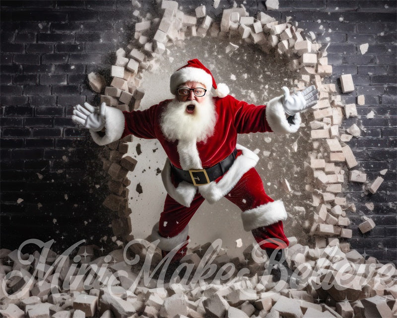 Kate Kool Santa Busting Wall Backdrop Designed by Mini MakeBelieve