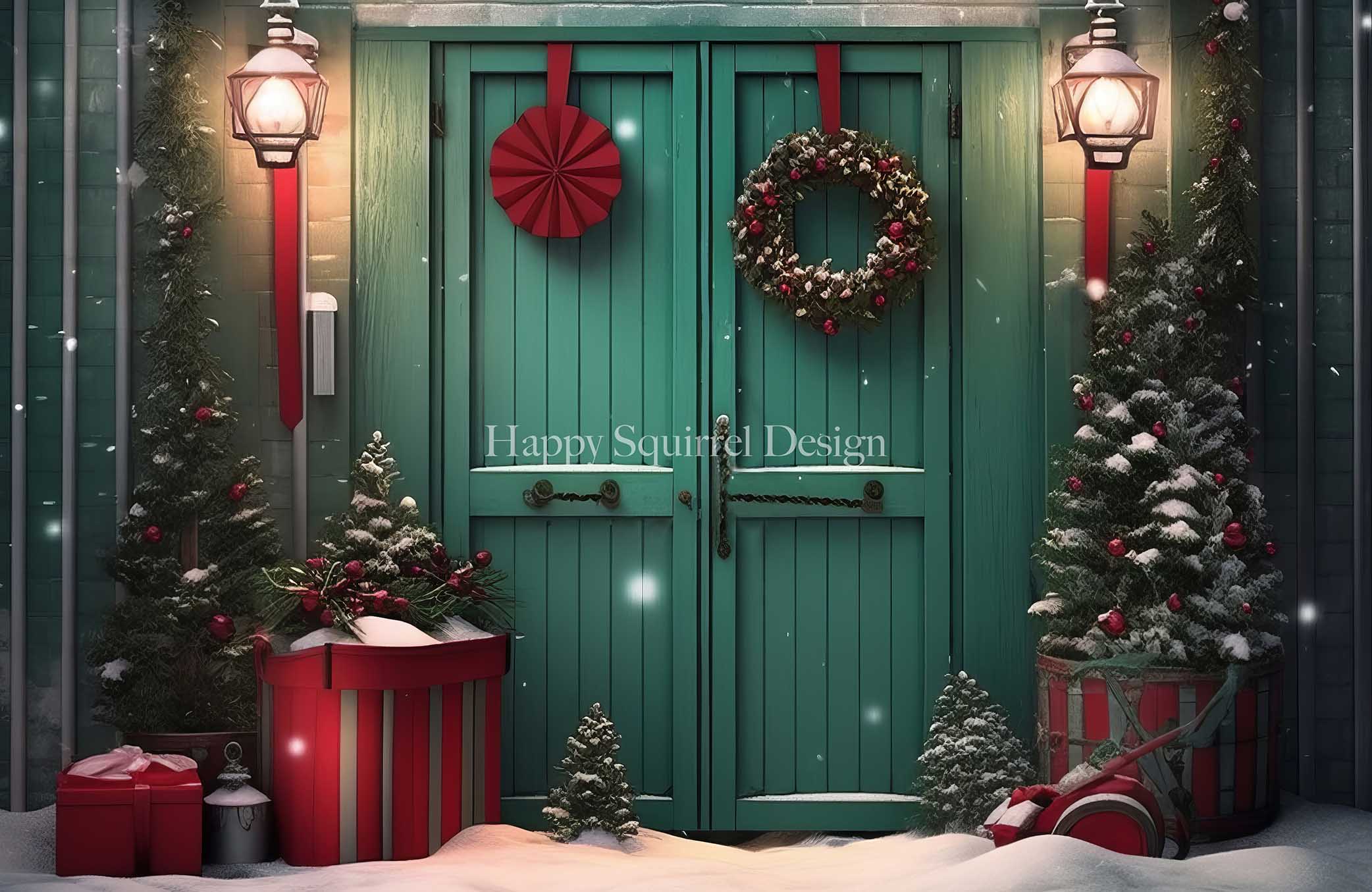 Kate Green Holiday Door Designed by Happy Squirrel Design