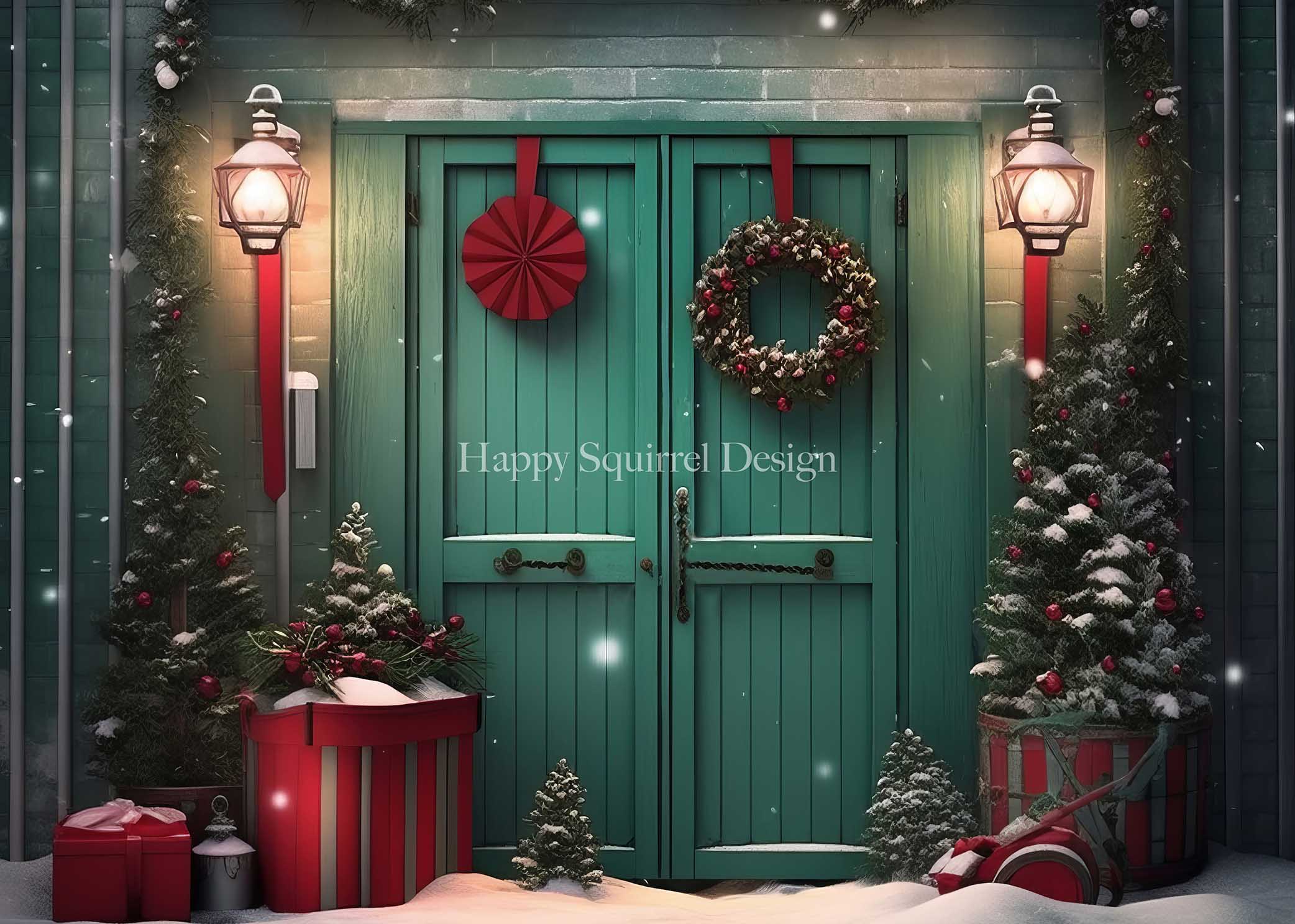 Kate Green Holiday Door Designed by Happy Squirrel Design