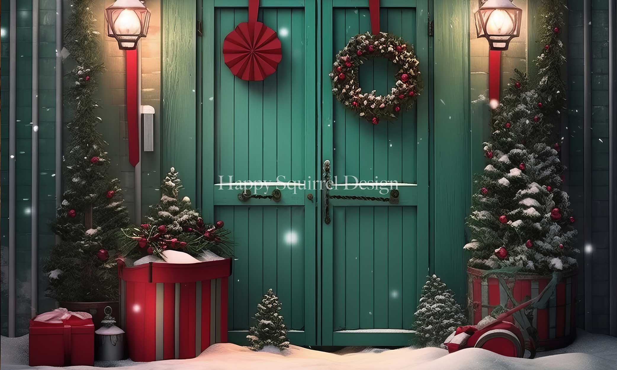 Kate Green Holiday Door Designed by Happy Squirrel Design